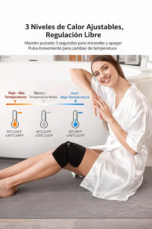 Rodillera Calefactora Eléctrica 3 en 1