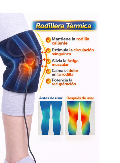 Rodillera Calefactora Eléctrica 3 en 1