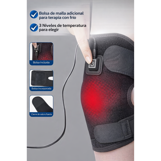 Rodillera Calefactora Eléctrica 3 en 1